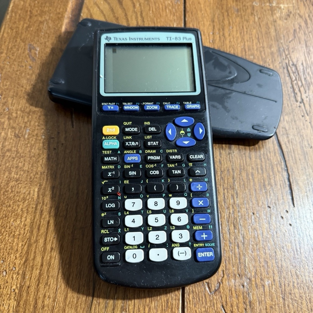 Texas Instruments TI-83‎ Plus Graphing Calculator with Cover - Tested and Works